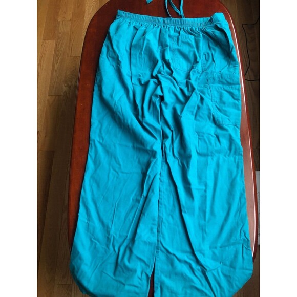 Scrubs Brand Scrub Pants Large Green Unisex with Front and Back Pockets Lg - Picture 4 of 4